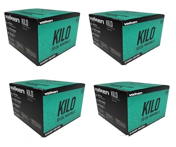 4xPaintballs Valken Kilo Cal .50 4000 Und*Envío Gratis24/48Horas
